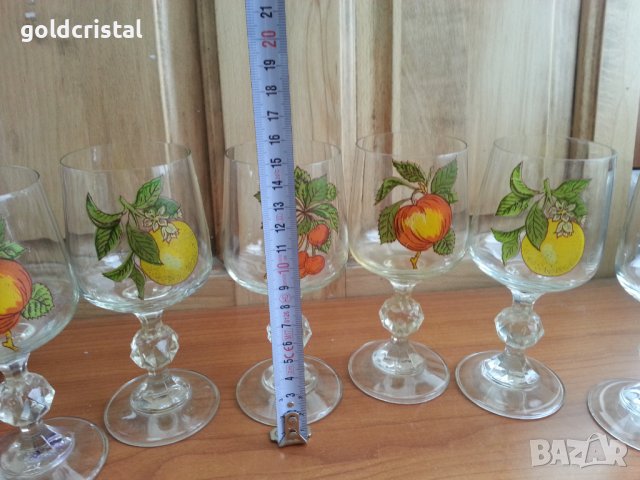 Ретро кристални чаши , снимка 3 - Антикварни и старинни предмети - 37761414