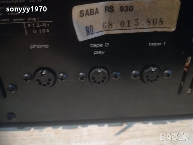 saba rs 930 stereo receiver внос switzerland, снимка 15 - Ресийвъри, усилватели, смесителни пултове - 30123928