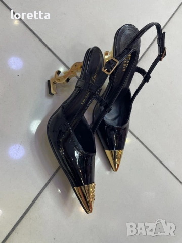 YSL лачени сандали , снимка 4 - Сандали - 54259827