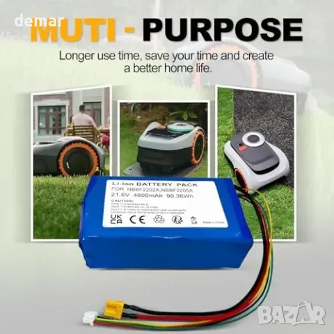 Батерия 21.6V 4600mAh за Segway Navimow i105/i108/i110, снимка 7 - Други - 55933505