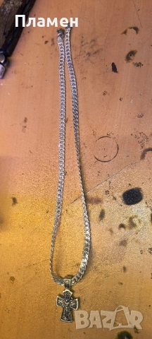 Сребърният синджир е с медальон или кръст, снимка 9 - Колиета, медальони, синджири - 51937837