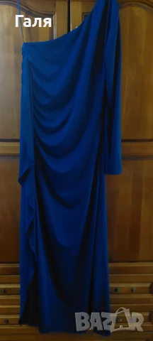 Дълга елегантна рокля RAINBOW, р-р 40/42 цвят турско синьо ., снимка 5 - Рокли - 51414552