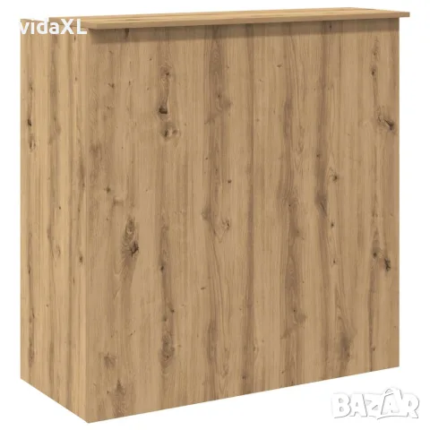 vidaXL Приемно бюро, дъб артизан, 100x50x103,5 см, инженерно дърво, снимка 7 - Бюра - 56147062