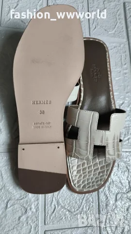 дамски чехли Hermès реплика 37/38, снимка 5 - Чехли - 55931901