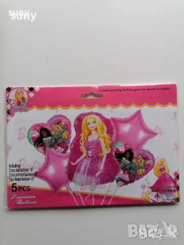Парти комплект фолиеви балони Барби, снимка 1