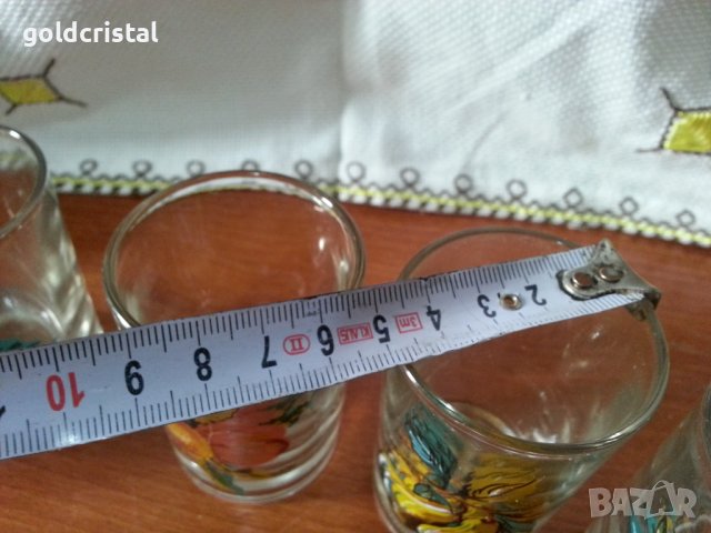 Ретро стъклени чаши , снимка 2 - Антикварни и старинни предмети - 42769523