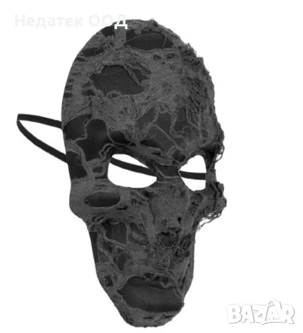 Карнавална маска, Хелоуин, текстилна, череп, снимка 2 - Други - 47508558