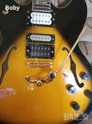   Aston Sedona 335 Style-Semi-Hollow Electric Guitar, китара Астон полуакустична, снимка 2 - Китари - 49892848