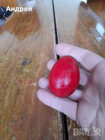 Старо дървено яйце #10, снимка 3 - Други ценни предмети - 48860612