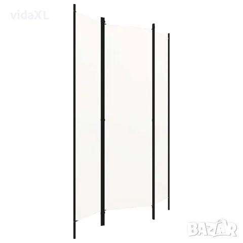vidaXL Параван за стая, 3 панела, бял, 150x180 см, снимка 2 - Паравани - 56146708