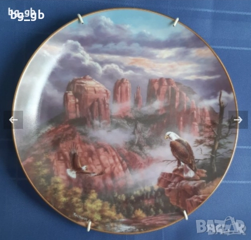 Колекционерска декоративна чиния USA, снимка 8 - Декорация за дома - 35758628