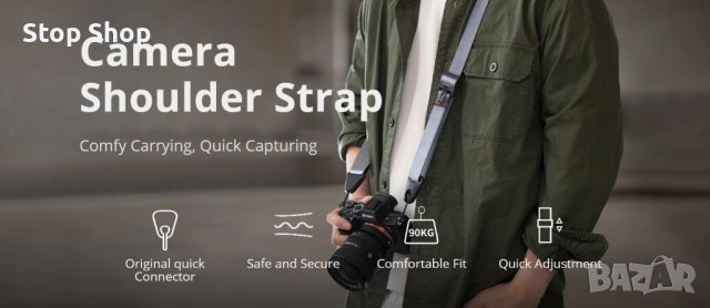 90кг Pgytech camera shouder strap презрамка за камера , снимка 7 - Чанти, стативи, аксесоари - 42212542