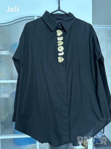 Moschino оригинална мъжка черна риза
