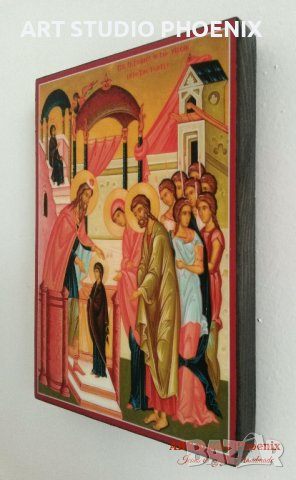 Икона Въведение Богородично ikona Vavedenie Bogorodichno, снимка 3 - Картини - 16450301