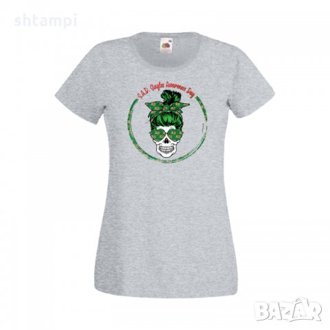 Дамска тениска Свети Валентин Skull Valentine's 13, снимка 4 - Тениски - 35582109