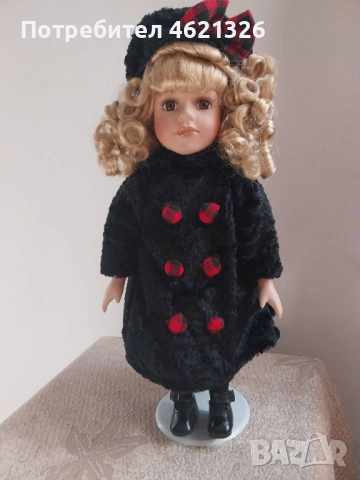 Винтидж порцеланова кукла зимна като ново от колекцията Collector's Choice, снимка 10 - Декорация за дома - 52155685