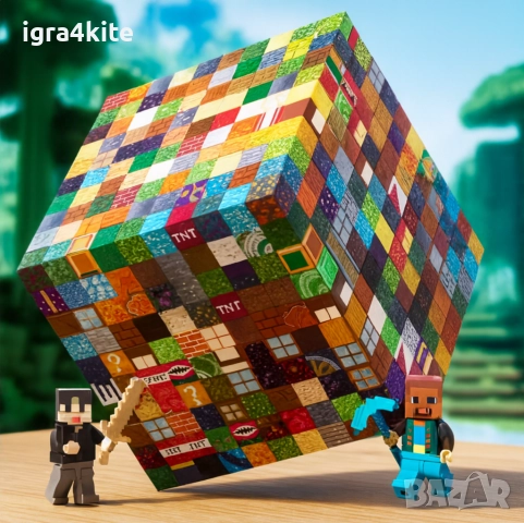 ХИТ! 500/400/300/200/100 бр. Майнкрафт Магнитни Кубчета С ГЕРОИ + ДОСТАВКА