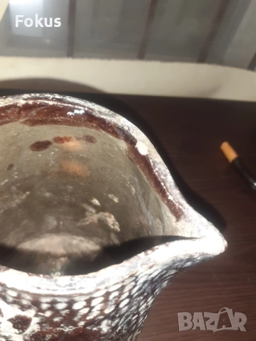 Уникална стара халба кана - българска керамика, снимка 7 - Антикварни и старинни предмети - 53276918