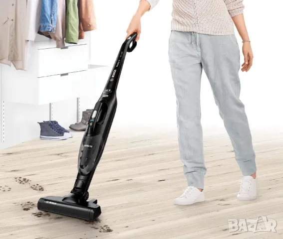 Мощна Безкабелна прахосмукачка BOSCH- 2 in 1 ,Li-ion 40мин., снимка 8 - Прахосмукачки - 45423288