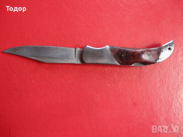 Полуавтоматичен джобен нож 2, снимка 4 - Ножове - 54086340