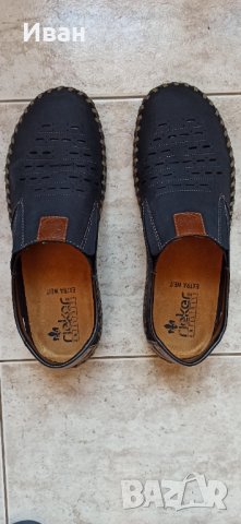 Обувки Rieker от естествена кожа - Нови 