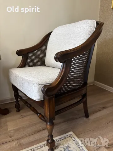 Рядък и нетрадиционен модел на ратаново кресло в шоколадов цвят , снимка 8 - Антикварни и старинни предмети - 48370386