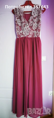 МЕГЗ РОКЛЯ 2В1 с дантела, снимка 4 - Рокли - 54282068