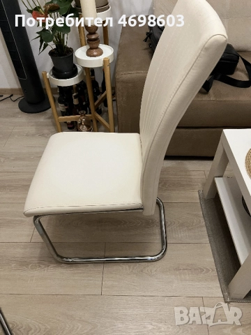 Кухненски столове, еко кожа, 6 бр., снимка 2 - Столове - 52966756