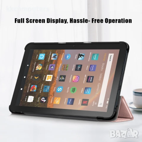 Amazon Fire HD 8 (2022) Кожен Калъф и Протектор, снимка 9 - Калъфи, кейсове - 50963181