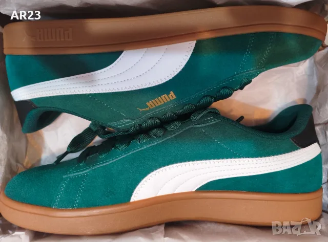 Оригинални мъжки маратонки PUMA SMASH 3.0 FL - Зелени - Размери 43, 44, 45