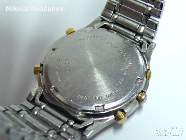 SEIKO СЕЙКО ХРОНОГРАФ КВАРЦ Мъжки ръчен часовник, работещ, снимка 16 - Мъжки - 53263725