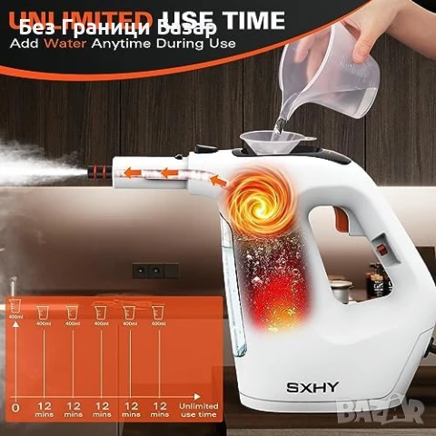Нова Ръчна парочистачка SXHY с 11 приставки – мощна и многофункционална, снимка 3 - Други стоки за дома - 51127190