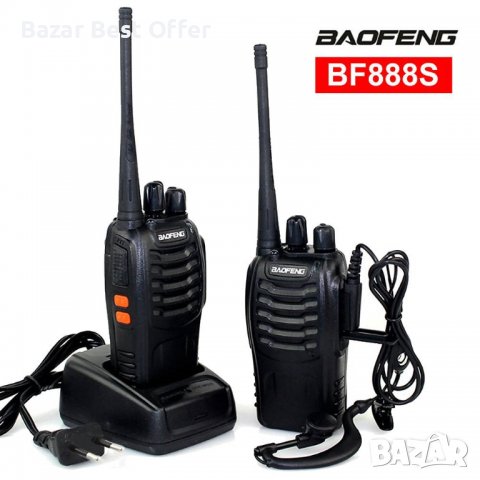 Baofeng BF-888S Пълен комплект два броя радиостанция/слушалки/, снимка 1 - Други - 36825027