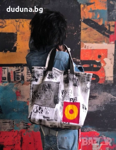 Дива дънкова дамска чанта, нов модел на duduna.bg!, снимка 2 - Чанти - 54195045