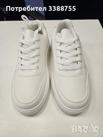 Дамски бели маратонки, снимка 5 - Дамски ежедневни обувки - 52797366