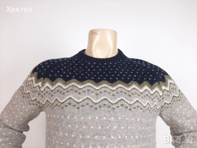 Fjallraven Ovik - Оригинален мъжки пуловер от вълна размер M, снимка 6 - Пуловери - 52829612
