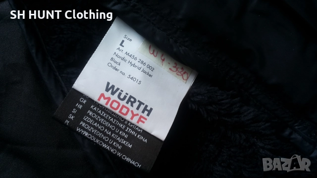 WURTH MODYF Nordic Hybrid Work Jacket размер L работно хибридно яке пролет есен​ W4-380, снимка 16 - Якета - 52066983