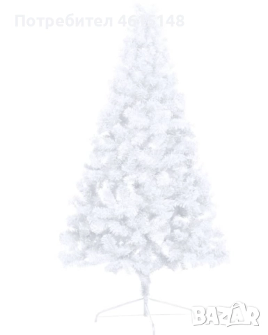 Изкуствена коледна елха - бяла -120см