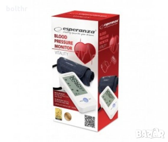Апарат за измерване на кръвно налягане Esperanza Vitality, Систолично и диастолично, Открива сърдечн, снимка 2 - Други - 31781735
