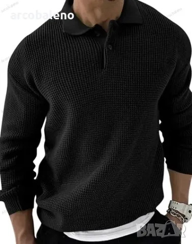 Мъжка модна преходна блуза  с дълъг ръкав, 5цвята , снимка 5 - Блузи - 47336343