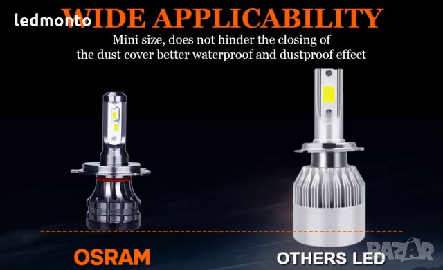 ОРИГИНАЛНИ ЛЕД КРУШКИ OSRAM h7 , h1, h4, hb3, hb4, снимка 5 - Аксесоари и консумативи - 31232580
