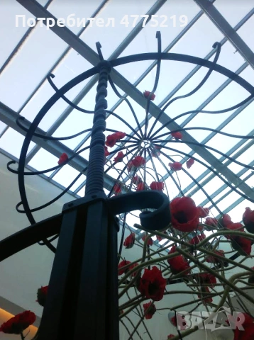 Ръчно кована метална беседка / арка за сватби, събития и градина – разглобяема, снимка 11 - Градински мебели, декорация  - 53947952