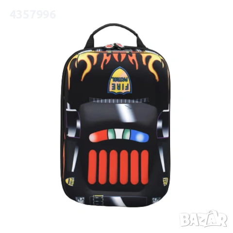 Детска раница 3D обемна и релефна с формата на кола, 21599, снимка 2 - Раници - 53236361