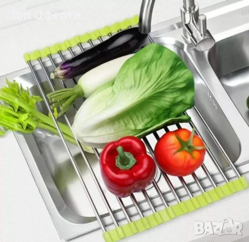 Сгъваема поставка за отцеждане от неръждаема стомана, снимка 8 - Други - 48936735