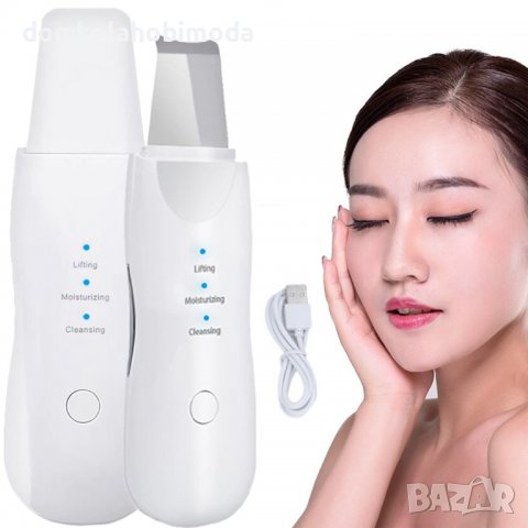 Ултразвукова шпатула за лице – 3в1, Акумулаторна батерия,17,3×5,5×1,55 см