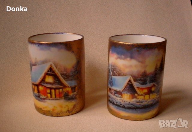 Рисувани шишета-вази, затваряеми бутилки, уникатни чаши, чинии, фруктиери, кашпи, снимка 4 - Обзавеждане за заведение - 36921424