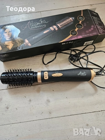 Въртяща се четка / сешоар с горещ въздух за коса, снимка 2 - Аксесоари за коса - 52596805