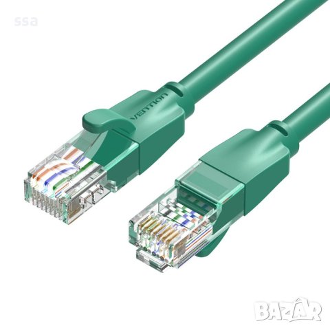 Vention Кабел LAN UTP Cat.6 Patch Cable - 1M Green - IBEGF, снимка 1