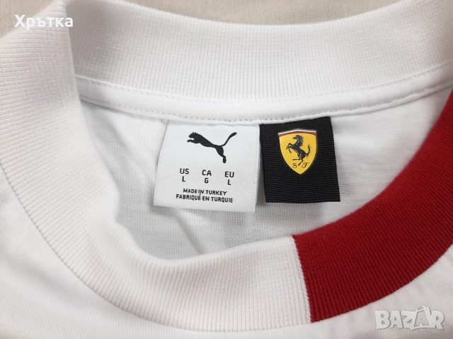 Puma Scuderia Ferrari Miami GP - Оригинална мъжка тениска р-р XL, снимка 13 - Тениски - 54167614