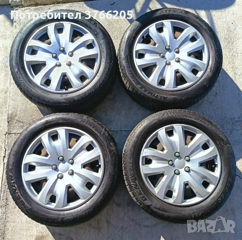 17ки железни джанти със зимни гуми 5х107